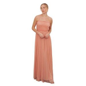 Anaya With Love Womens/Ladies Ruffled Square Neck Spaghetti Strap Maxi Dress / P